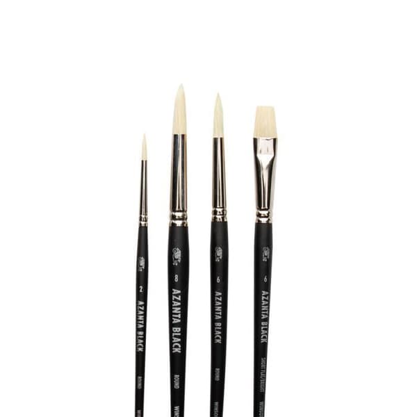 Winsor & Newton: Azanta Black Brush: Set om 4