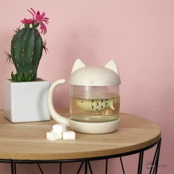 TEKOPP MED KATT-INFUSOR