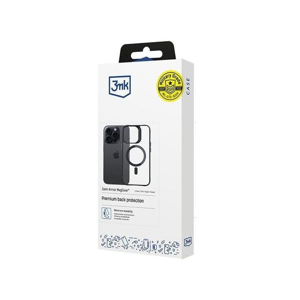 MagSafe-skal Satin Armor 3MK för iPhone 15 Pro
