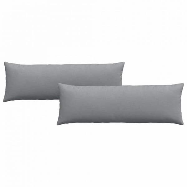 Coussin Vidaxl Soffkuddar 2 st Ljusgrå 120 x 40 cm tyg