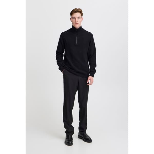 Pull tröja i lammull halv-zip Casual Friday Karl