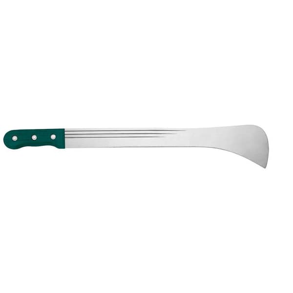 Trädgårdsmatte - VERTO - Blad av härdat stål - Längd 480 mm - Handtag av solid trä