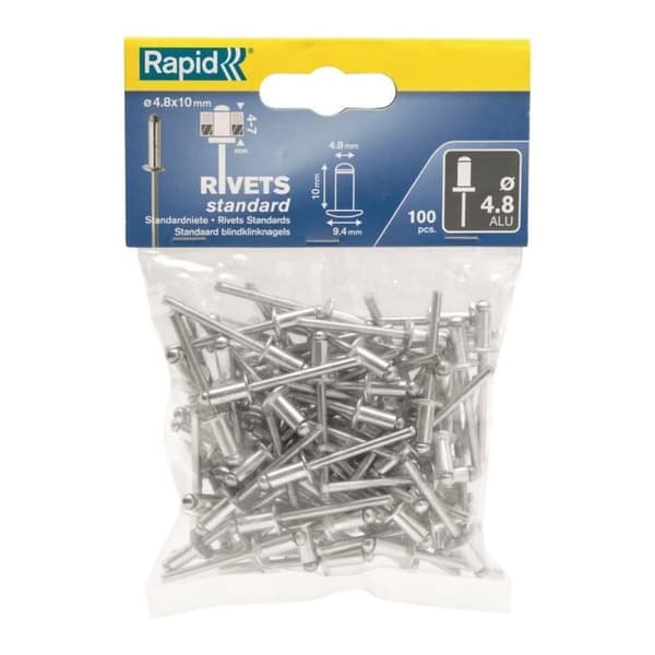 Standard Rapid Nitar Ø4,8x10mm påse om 100 st