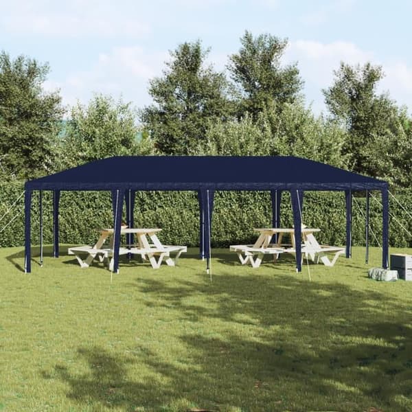 Blå Festtält 8x4 m PE