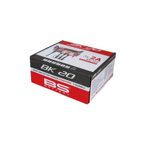 BS BATTERI BK20 6V/12V 3x2A smart batteriladdare