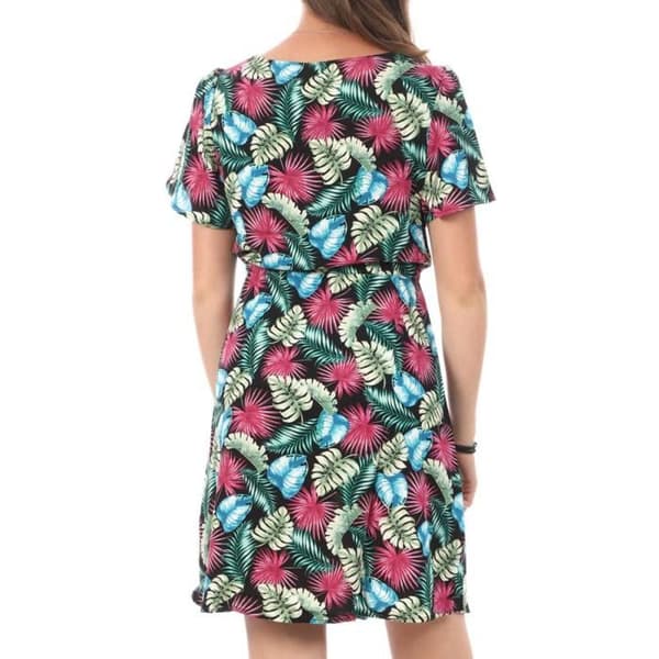 Svart blommig klänning dam Vero Moda Easy 10286751