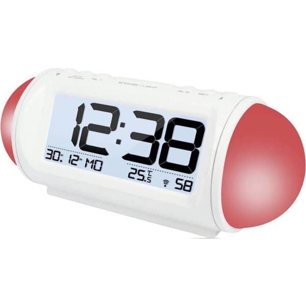 Radiostyrd väckarklocka Techno Line WT 499 vit