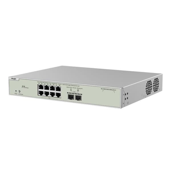 Switch Reyee Géré PoE Cloud Layer2 8x PoE MultiGigabit + 2x 10Gbps SFP+ 802.3af/at