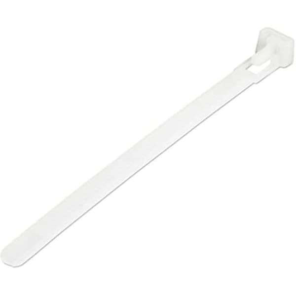Återanvändbara Spännare - STARTECH.COM - 12cm - Bredd 7mm - Motstånd 22kg - Vit