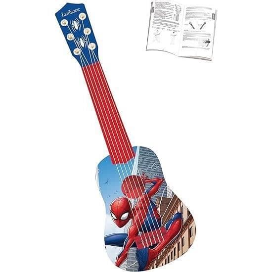 Lexibook, Spiderman, Min Första Gitarr för Barn, 6 Nylonsträngar, 53 cm, Guide Ingår, Från 3 år