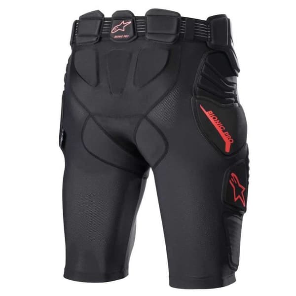 Alpinestars Bionic Pro Short skydd (Svart-Röd, XXL)
