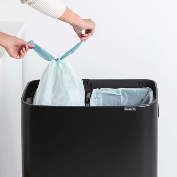 BRABANTIA Bo Touch Bin Hi 2 hinkar 2 x 30 L Svart