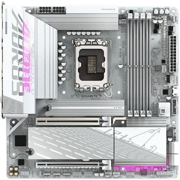Moderkort - GIGABYTE - B860M AORUS ELITE WF6E ICE