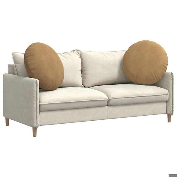 vidaXL Sittkuddar 2 st Brun Ø60 x 21 cm Sammet 42014219