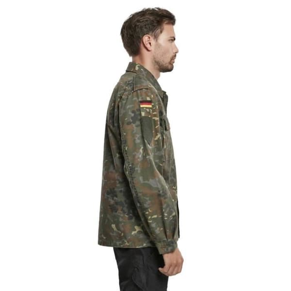 Militärskjorta Brandit BW Flecktarn långärmad - 80% polyester, 20% bomull