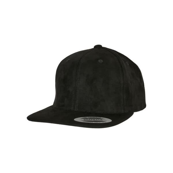 Flexfit snapback keps i mockaskinn - svart - TU