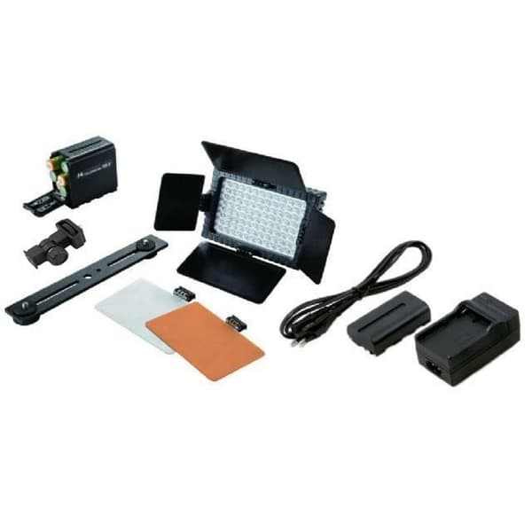 Falcon Eyes Kit LED-panel DV-96V-K2 med dimmer + batteri