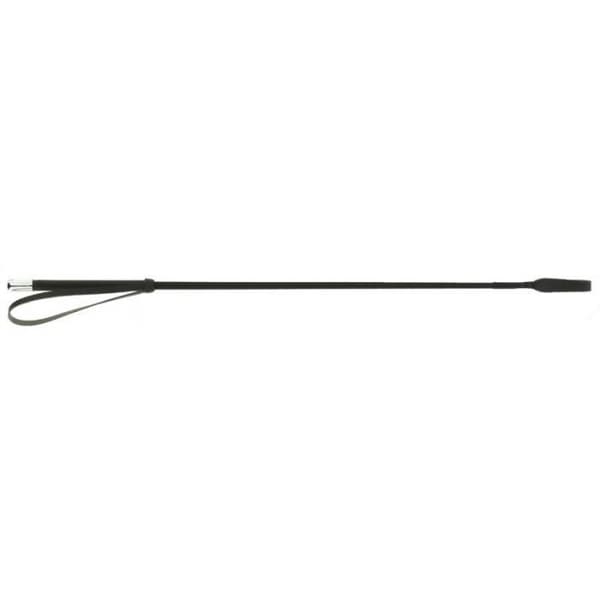 Nylonflätad ridpiska för häst Whip & Go - svart - 68 cm