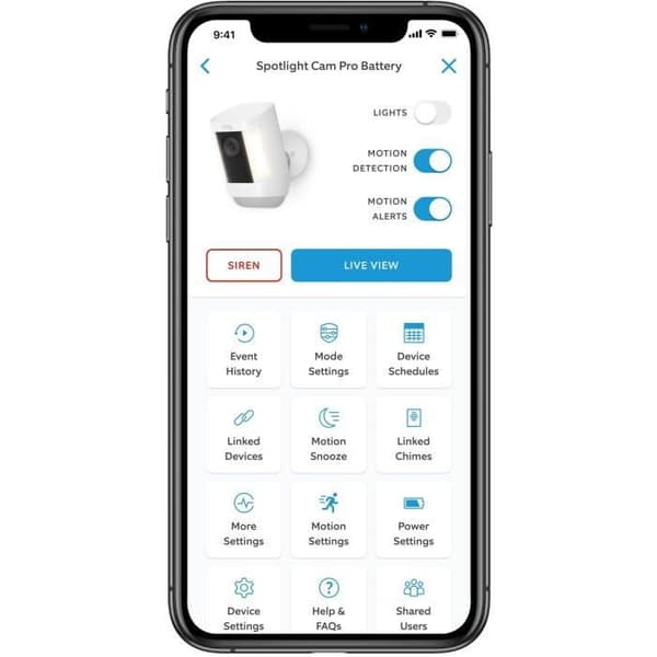 Kamera - RING - Spotlight Cam Pro Batteri - Vit