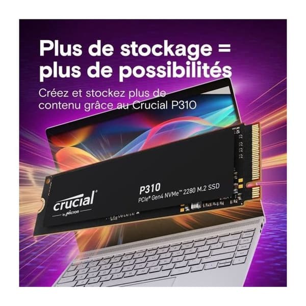 Crucial P310 - SSD - 4 To - P