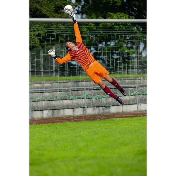Erima Pro barnmålvaktströja orange fluo/bordeaux - 12 år