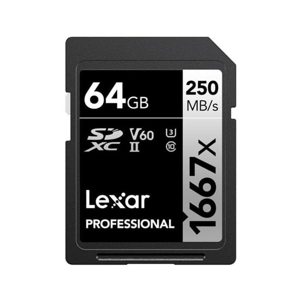 LEXAR SD-kort Pro Silver Series UHS-II 64Go 1667x V60