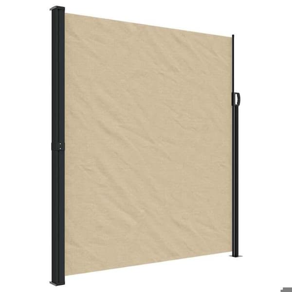 vidaXL Retractable sidomarkis beige 220x600 cm 4004570