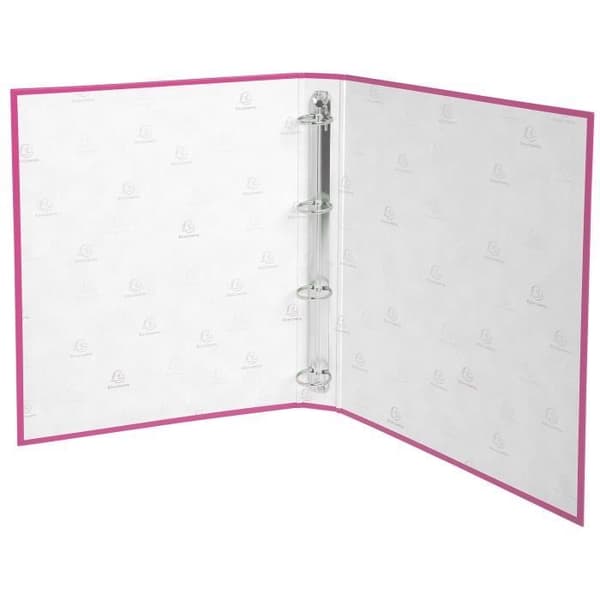 20 Ringpärmar i polypropen med 4 ringar 30mm - A4 - Rosa