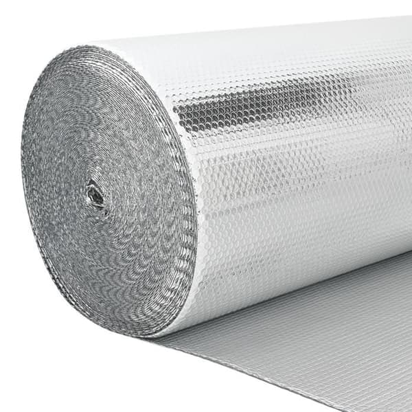 Värmereflekter - Cylindrisk - Silver - 1x30 m - Modern texturerad yta