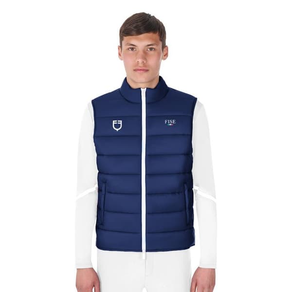 Utanärmad väst Equestro X Fise