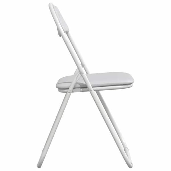 vidaXL Fällstol 2 st Vit och Grå 48 x 43,5 x 81 cm 42029045