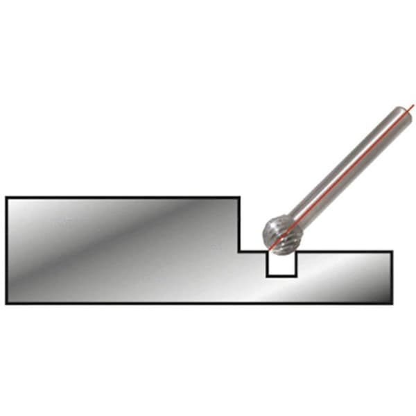 Fräs - KS TOOLS - 515.3281 - HM form D - Ø 3mm - 38.5mm