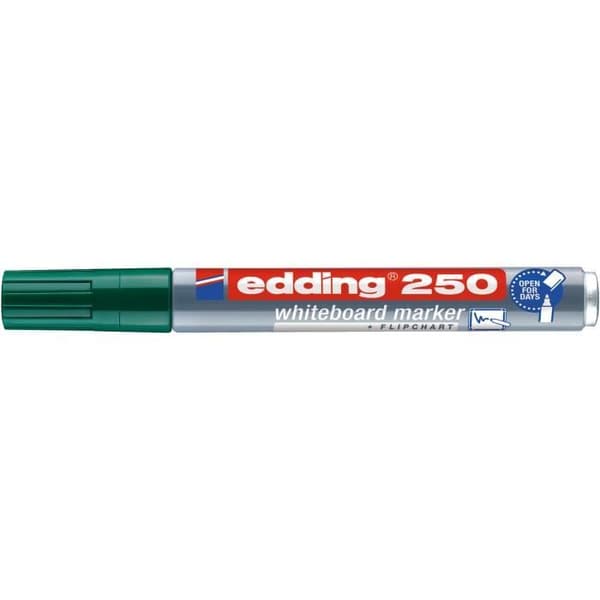 Whiteboard marker - EDDING - 250 - Pack of 10 - Tip 1,5-3 mm - Quick-drying ink