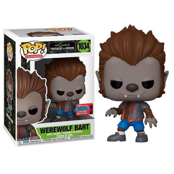 Figur POP - Varulv Bart - Funko - Limited edition - 9cm - Svart