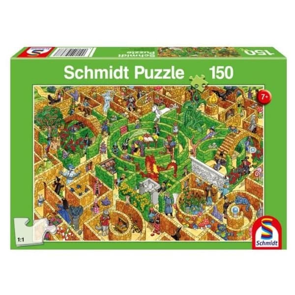 Pussel - SCHMIDT - Labyrint - 150 bitar - 43,2 x 29,1 cm - Enfärgad