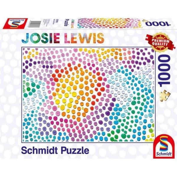 Pussel 1000 bitar - Schmidt - Färgade såpbubblor - Vuxen - Vit