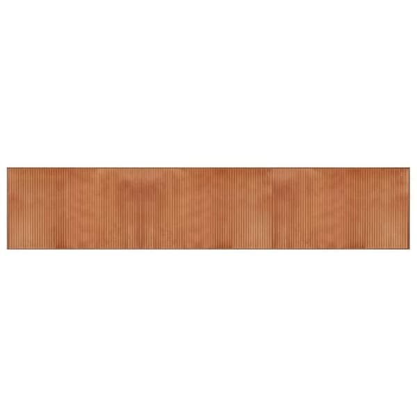 vidaXL Rektangulär matta brun 60x300 cm bambu, vardagsrumsmatta, köksmatta, rektangulär matta, sovrumsmatta 376842