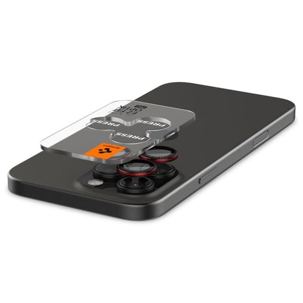 Coque - SPIGEN - Glas.tR Optik EZ Fit Pro - Svart - Optimal skydd - Elegant design