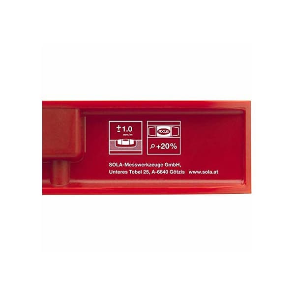 Vattenpass torped - Sola - PTF25 - Plast - Röd - 250 mm