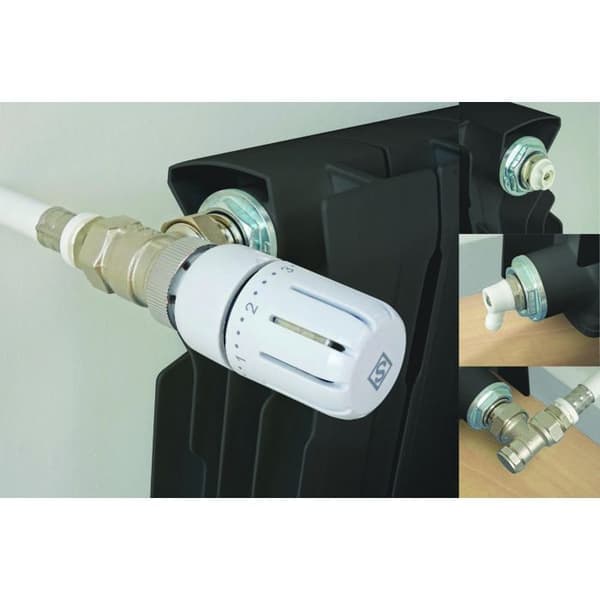 Termostatisk radiatorset – SOMATHERM FÖR DIG – kompakt – Universell vinkel