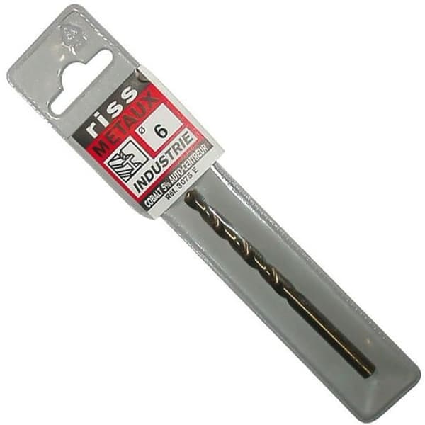 Foret HSS kobolt 5% - RISS - Ø6 mm - metall - snabbstål