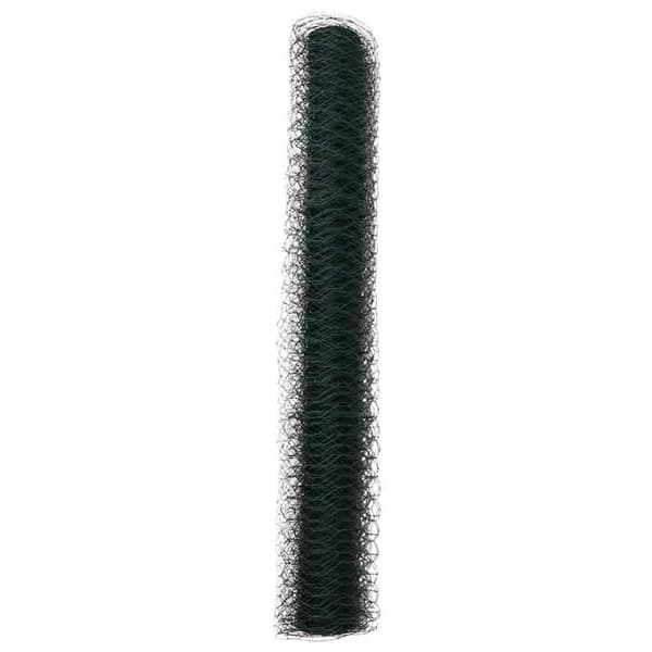vidaXL Hexagonal stängsel Grön 1 x 10 m PVC 42005348