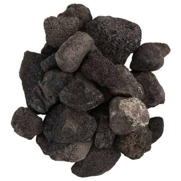Vulkaniska stenar 10 kg svart 5 8 cm