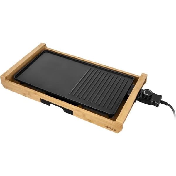Elgrill - SENCOR - SBG 206BK - 1800 W - Svart / Bambu