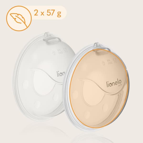 2 x Mjölkopsamlarna LIONELO Milky Plus - 2 x 40 ml - Diskret - Handsfree - Stängd förpackning