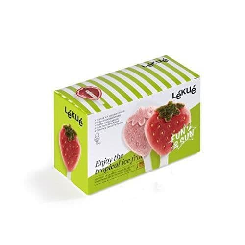 LÉKUÉ - Set med 4 jordgubbsglassformar