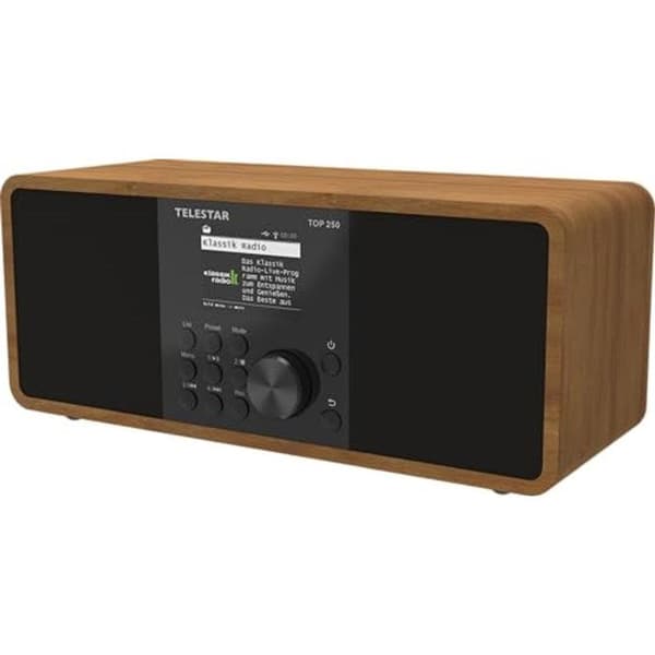 Hi-fi-system - TELESTAR - TOP 250 Trä - DAB+ - Wi-Fi - Bluetooth 5.3