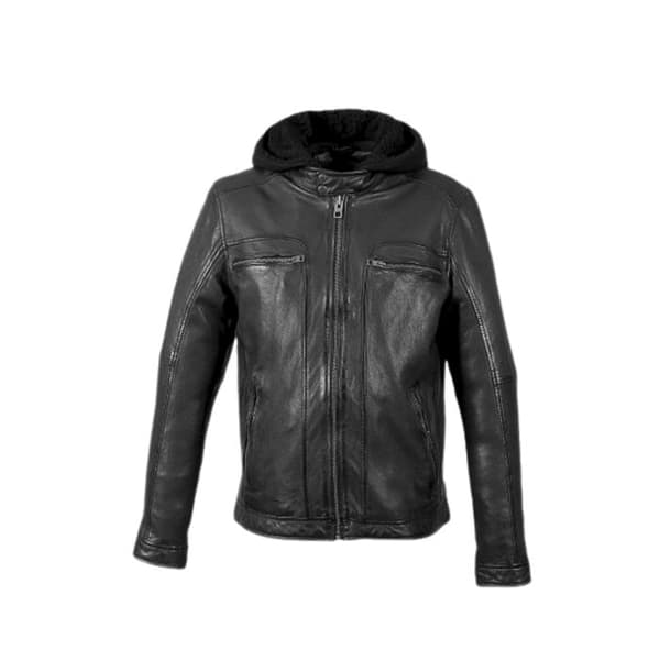 Läderjacka Oakwood Drink Ref 66826 Svart