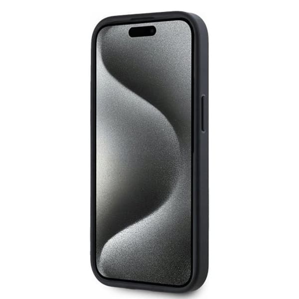 Telefonfodral - DKNY - iPhone 15 - Gracerat läder - Hårt - Beige