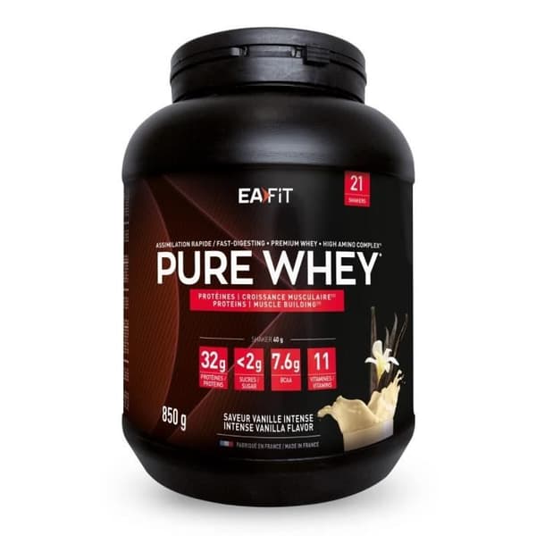 EAFIT Pure Whey - Vassleprotein - Vanilj Intense - 850g